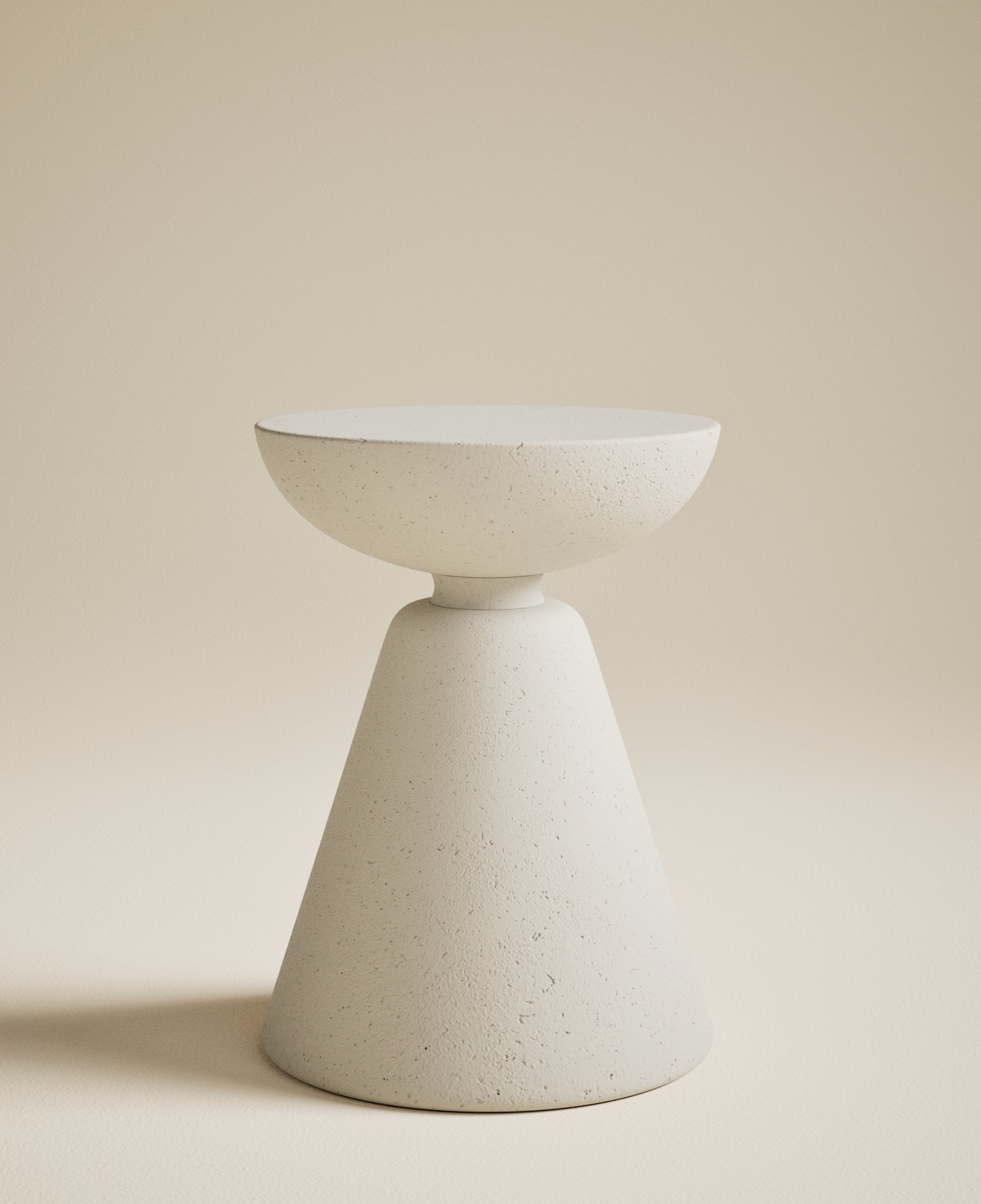 Stone Effect Side Table