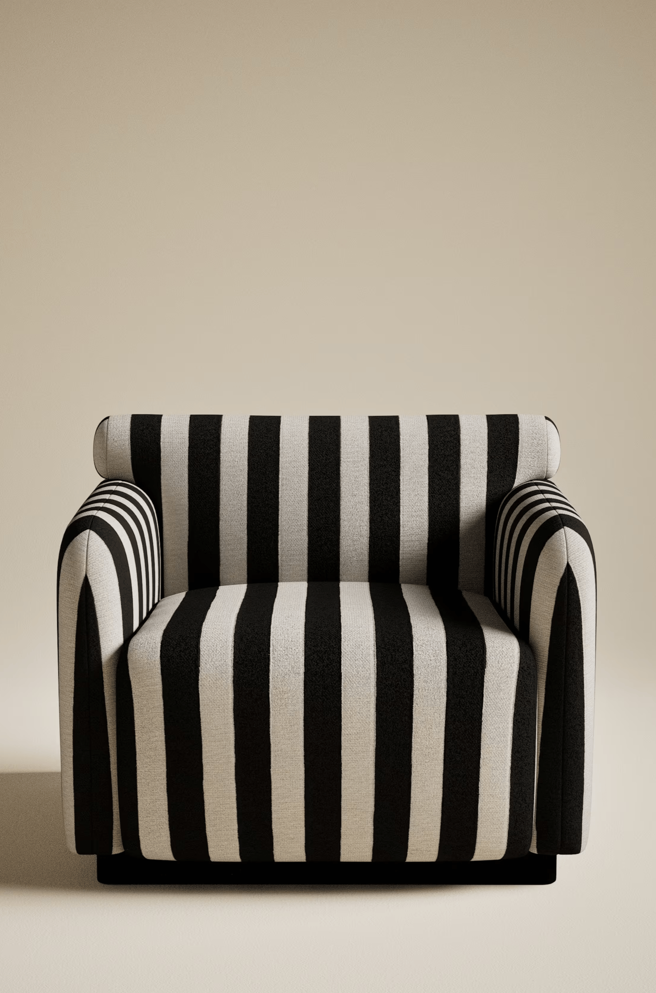 Striped Accent Chair