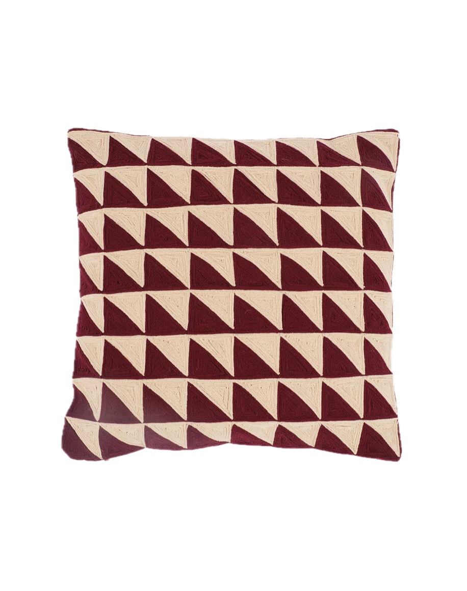 Heal's Triangle Embroidered Cushion