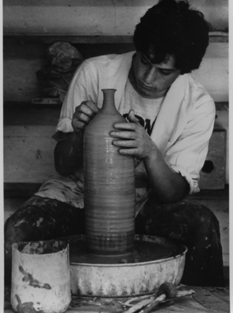 Young Jonathan potting