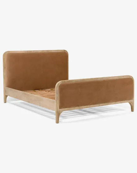 Mabel Kingsize Bed Nude Velvet
