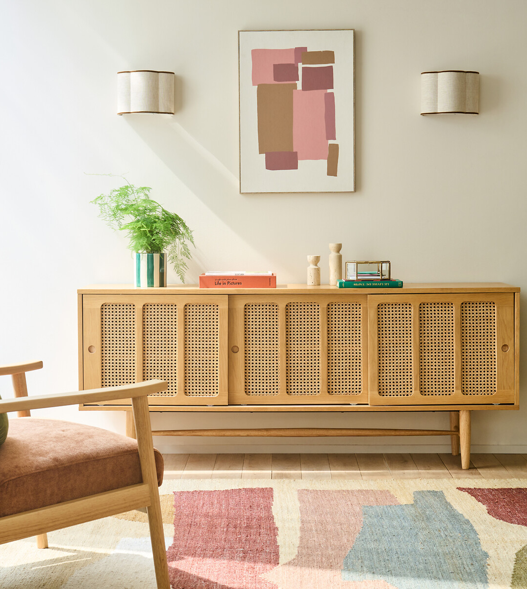 La Redoute Esmee Oak Veneer 3-Door Sideboard