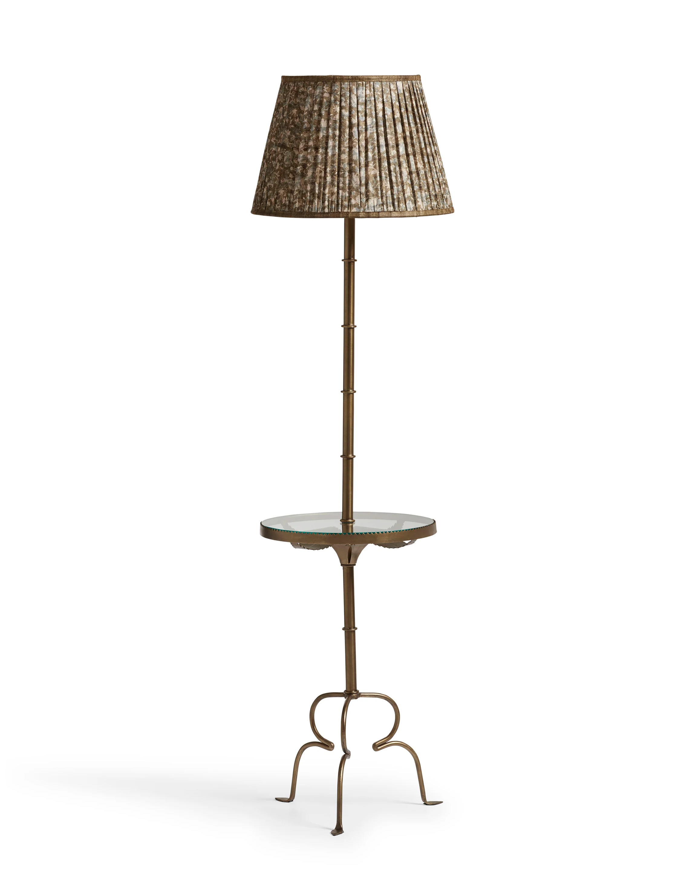 Briallen floor lamp base antique brass