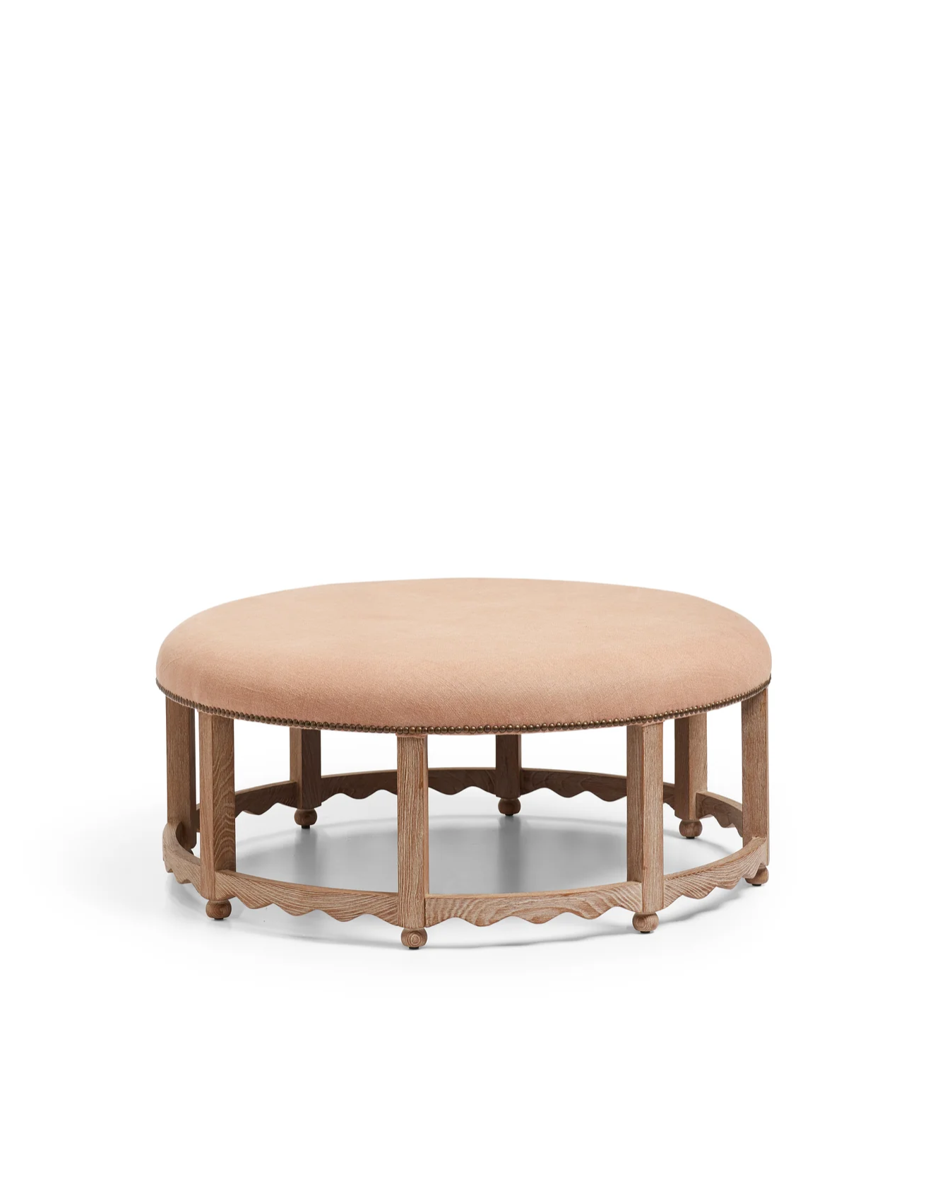 OKA Edirne Linen Ottoman