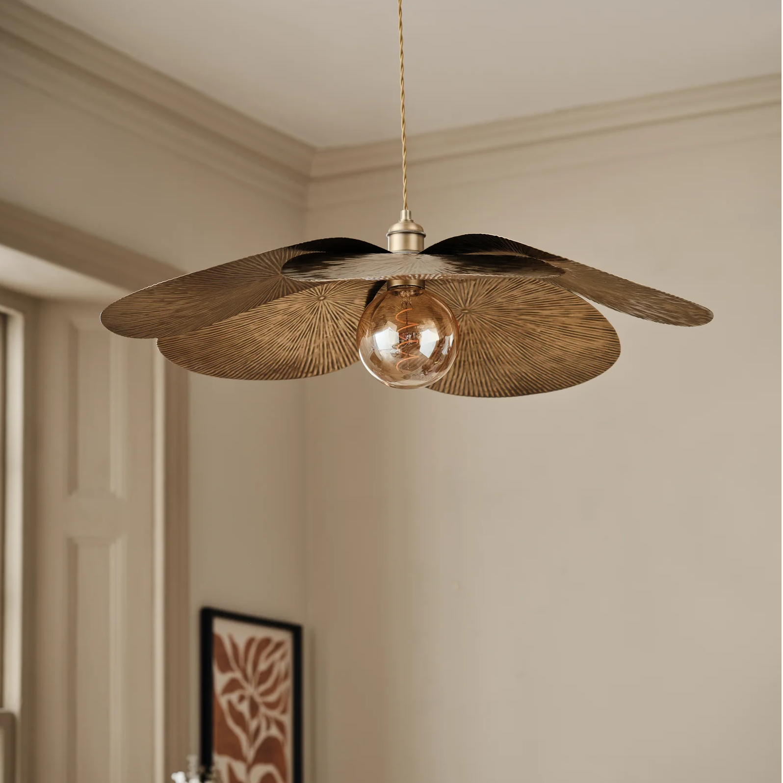 florie iron pendant light antique brass a20478 2 10 1020 10 02