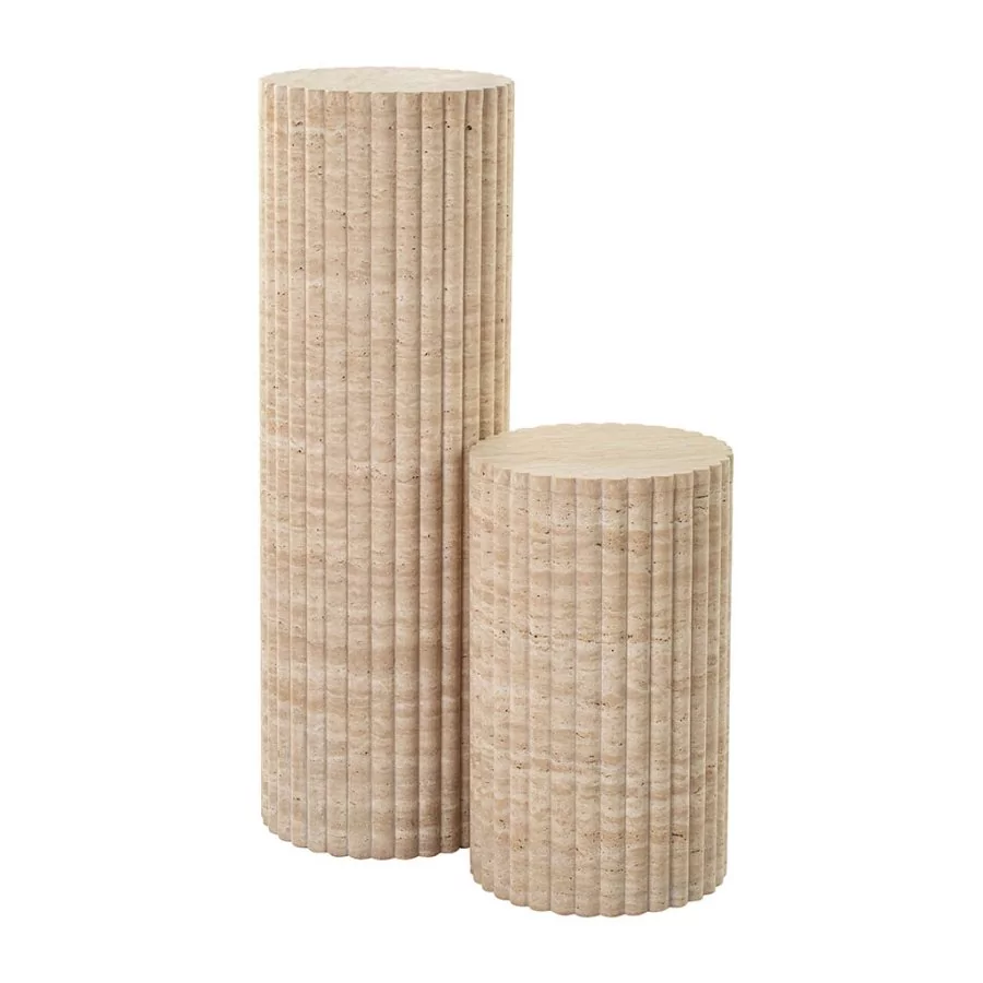 Eternity Modern Cava Fluted Side Table
