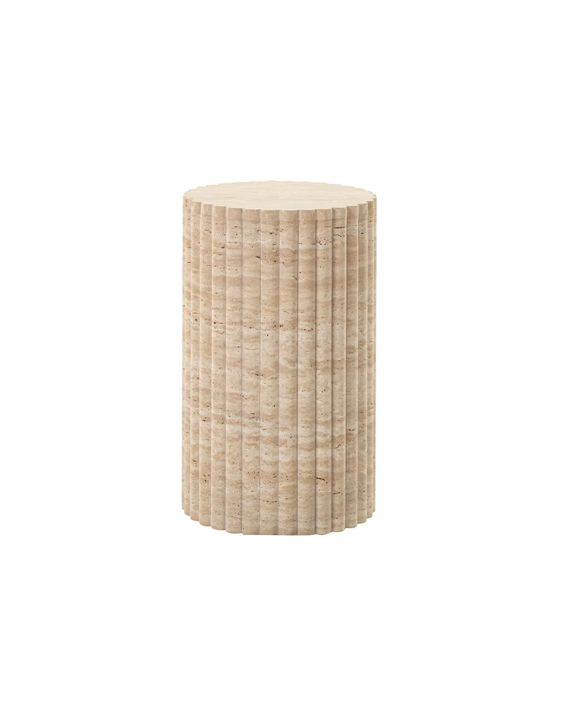 Eternity Modern Cava Fluted Side Table