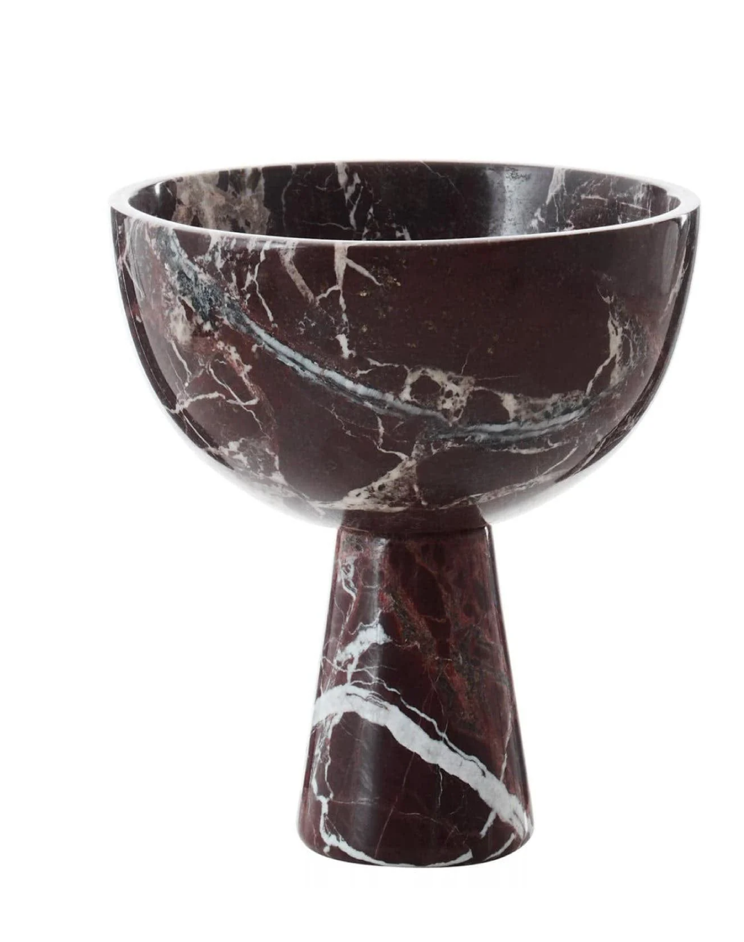 hamilton interiors accessories salmo large red marble pedestal bowl house of isabella uk 1221648919