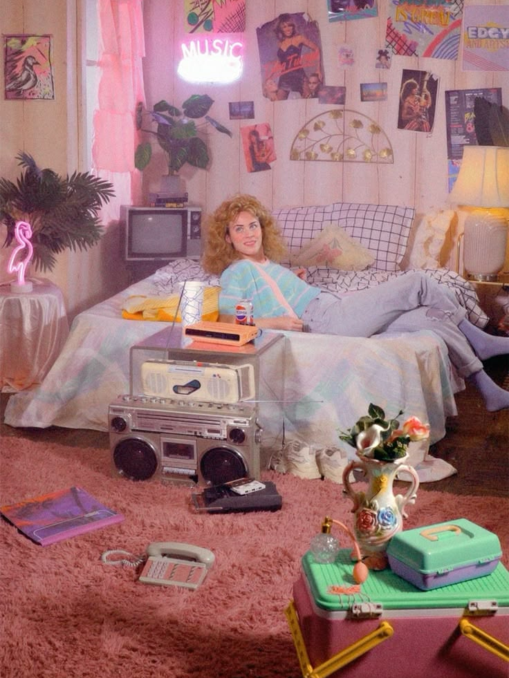 Dorm room 1980s