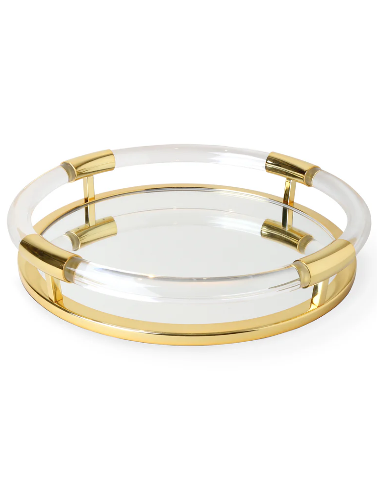 jacques tray round brass clear a x900