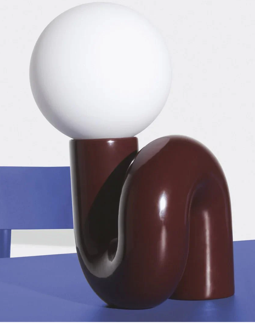 Modern Spiral Bedside Table Lamp - Quirky Whimsical Desk Lamp