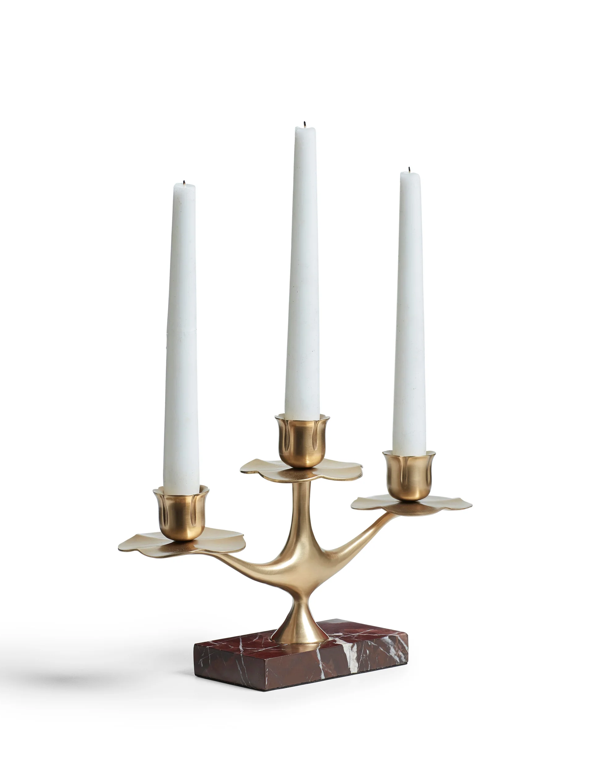 nymphaea marble candle holder antique brass a22001 1 21 1020 10 01