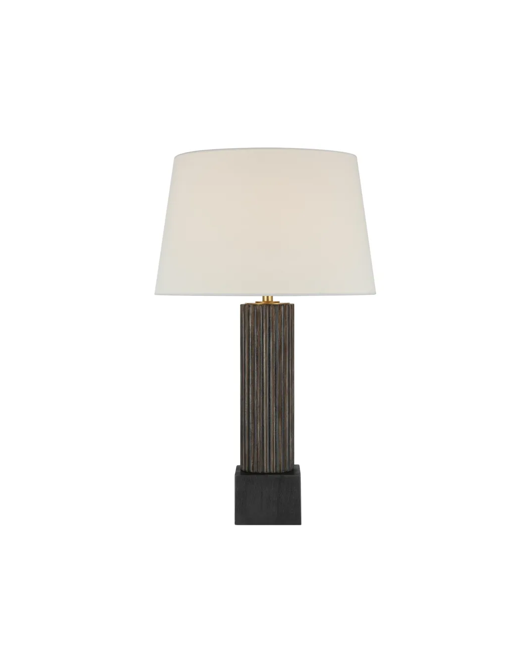 Visual Comfort Reeve Traditional Vintage Walnut Ebonized Oak Table Lamp