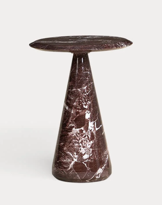 round concrete side table o45 cm zuna