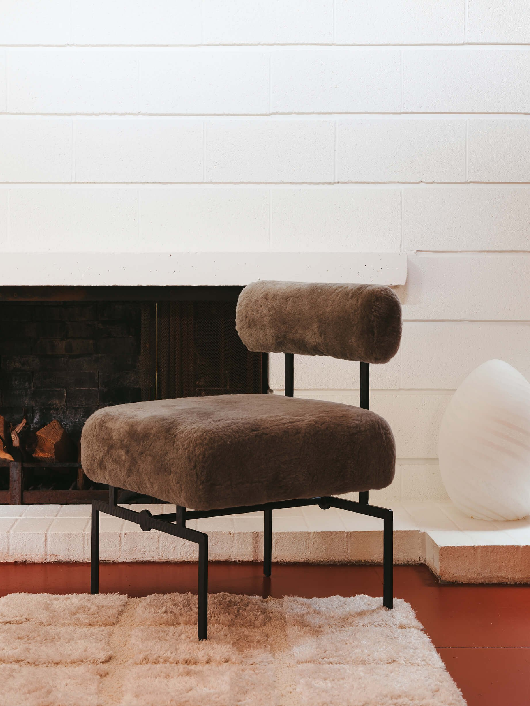 Eternity Modern Tozzi Sheepskin Dining Chair