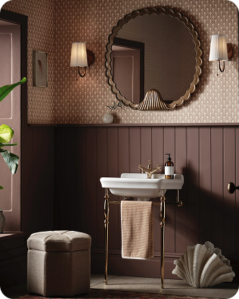 OKA wallpaper in a classic English dining room