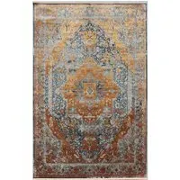 160cm x 230cm Persian Rug - Gold, Grey