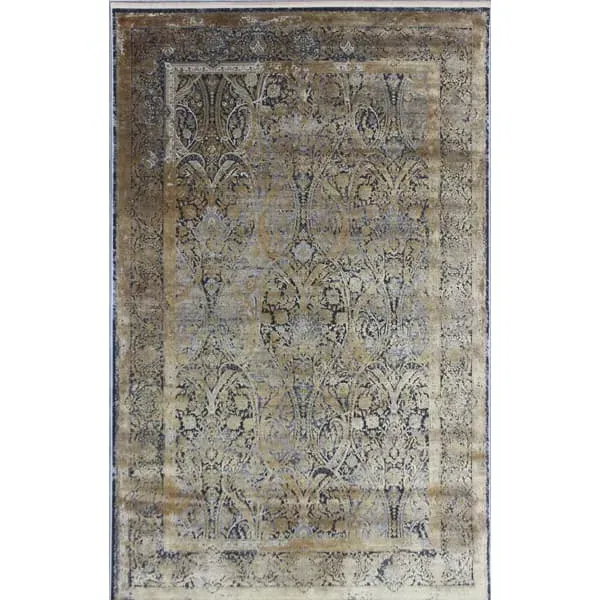 160cm x 230cm Persian Rug - Gold, Navy image