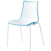 2-Piece Stackable Chair Set - Cornflower, Polymer