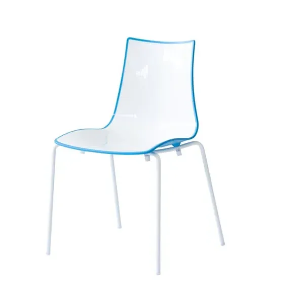 2-Piece Stackable Chair Set - Cornflower, Polymer image