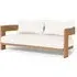 2-Seater Curved Sofa - Teak, Teak Wood