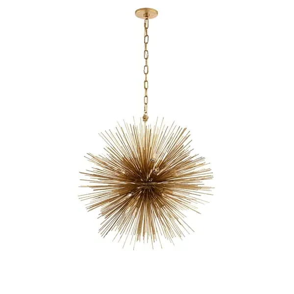 20-Bulb Pendant Light Extended Spindles - Gild, Metal image