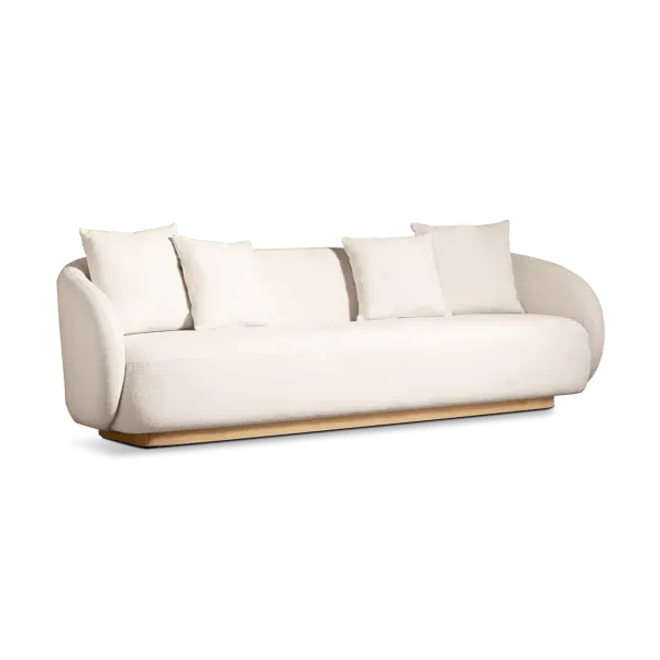 3-Seater Como Sofa - Natural, Teak image