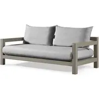 3-Seater Outdoor Sofa Modern Design - Silver Grey