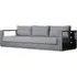 3-Seater Outdoor Sofa with Clean Lines - Slate
