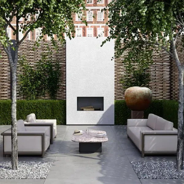 3-Seater Outdoor Sofa with Cushions - Bronze