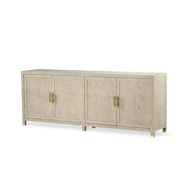 4-Door Raffles Sideboard - Natural, Ash Wood image
