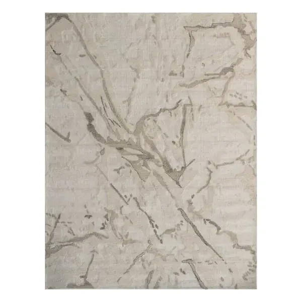 5' x 8' Abstract Mountain Rug - Multicolor, Wool image