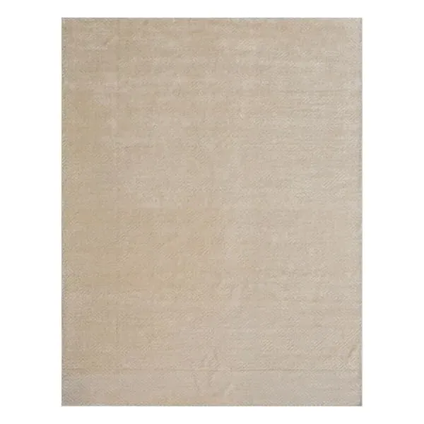 5' x 8' Diamond Pattern Rug - Cream, Viscose image