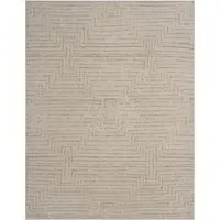 5' x 8' Maze Pattern Rug - Ivory, Wool