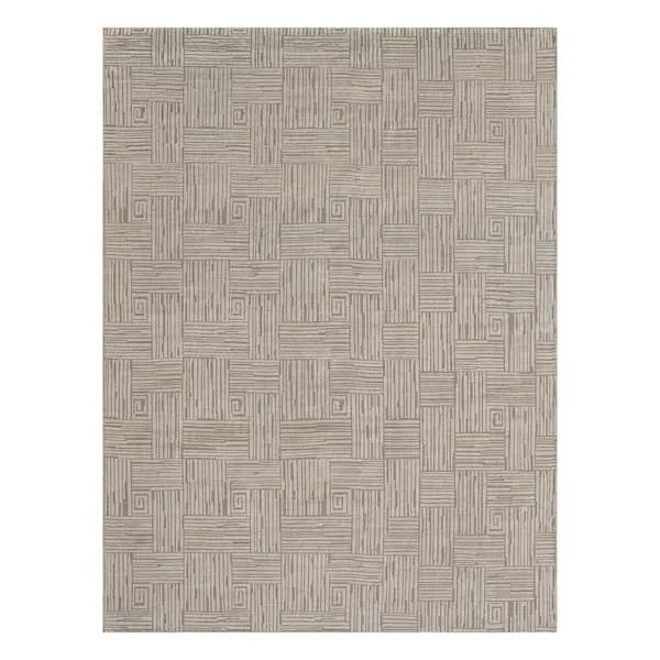 5' x 8' Ridge Rug - Natural, Viscose Wool image