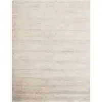 5' x 8' Viscose Rug Medium Pile - Ivory, Viscose