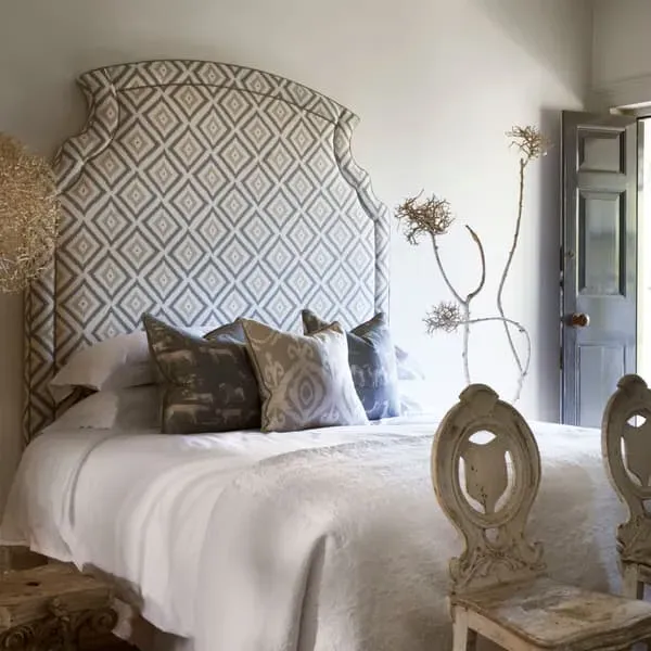 5ft Curved Headboard with Corner Detail - Upholstered