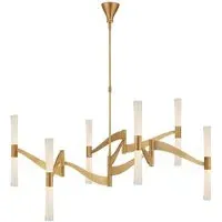 6-Light Chandelier - Antique Brass, Metal