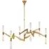 6-Light Chandelier - Antique Brass, Metal