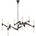 6-Light Horizontal Chandelier - Bronze, Metal