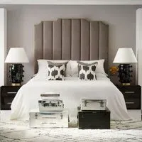 6ft Rita Fluted Headboard - Custom, Upholstered