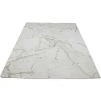 8' x 10' Abstract Mountain Rug - Ivory, Wool