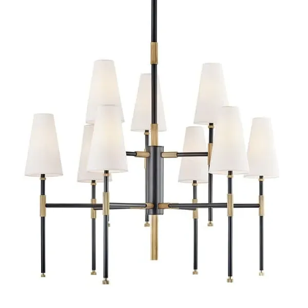 9-Light Large Chandelier - Aged Old Bronze, Metal image