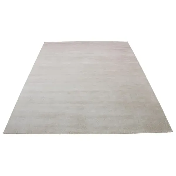 9' x 12' Diamond Pattern Rug - Ivory, Viscose