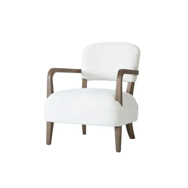 Accent Chair with Curved Design - Light Neutral image