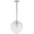 Acorn Pendant Light - Polished Nickel, Glass