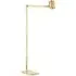Adjustable Floor Lamp with Spotlight - Brass