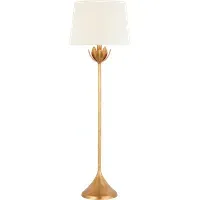 Alberto Floor Lamp - Gold, Antique Gold Leaf