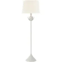 Alberto Floor Lamp - White, Plaster