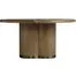 Angelo Dining Table with Brass Inlay - Oak, Veneer